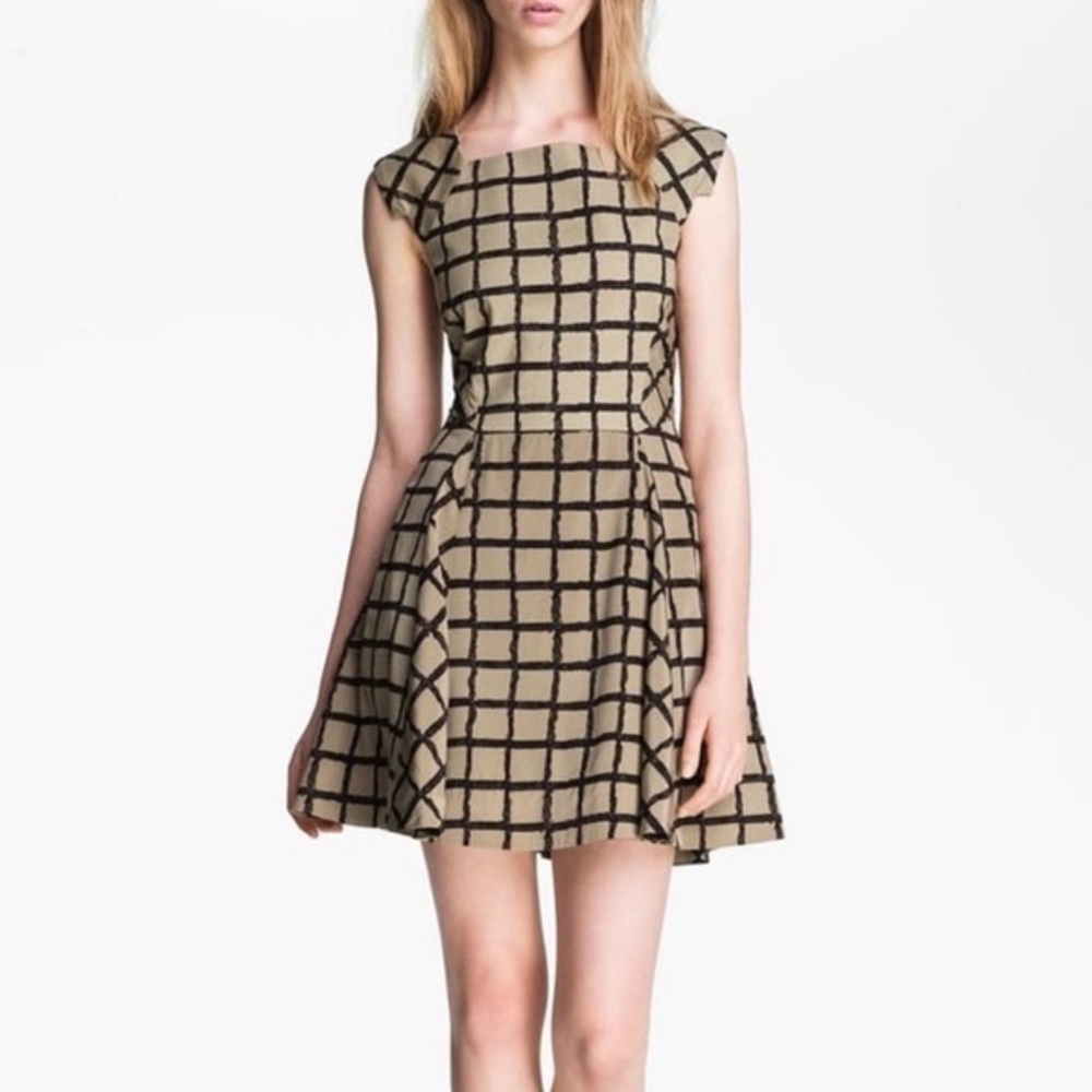 Rag & Bone Lorie Windowpane-Check Dress